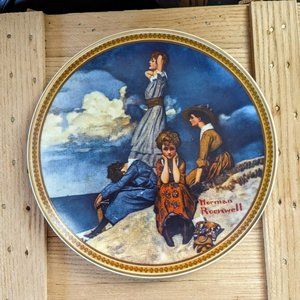 Norman Rockwell "Waiting on the Shore" Collectors Plate